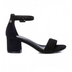 NEW XTI women's block heel suede sandals in black